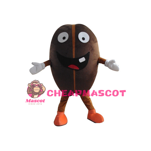 Huge Cartoon Coffee Bean Mascot Adult Costume