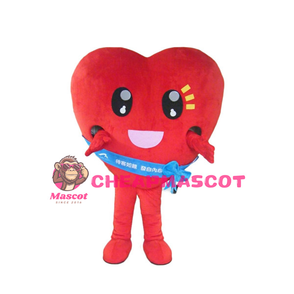 Cute Cartoon Red Heart Lightweight Mascot Costume