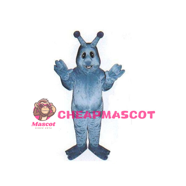 Adult Cartoon Blue Snail Mascot Costume 