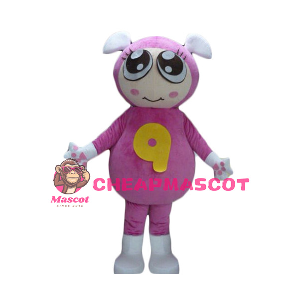 Cute Cartoon Girl Mascot Adult Costume 