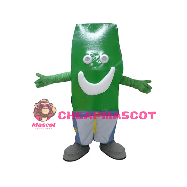 Cute Cartoon Green Sheet Mascot Adult Costume 