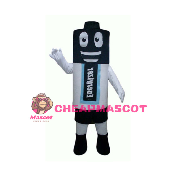 Huge Cartoon Battery Mascot Adult Costume 