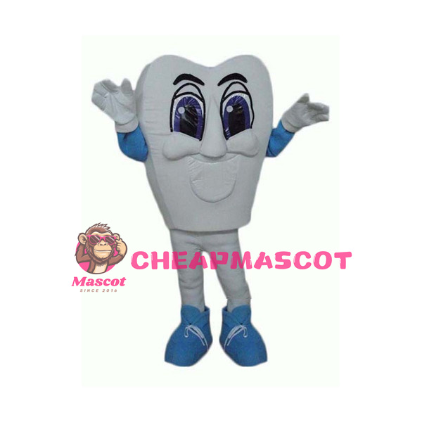 Cartoon Tooth Mascot Adult Costume 