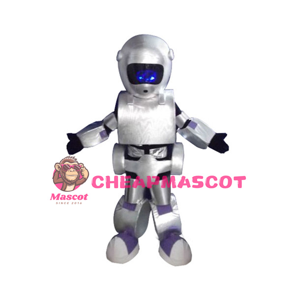 Silver Robot Mascot Costume
