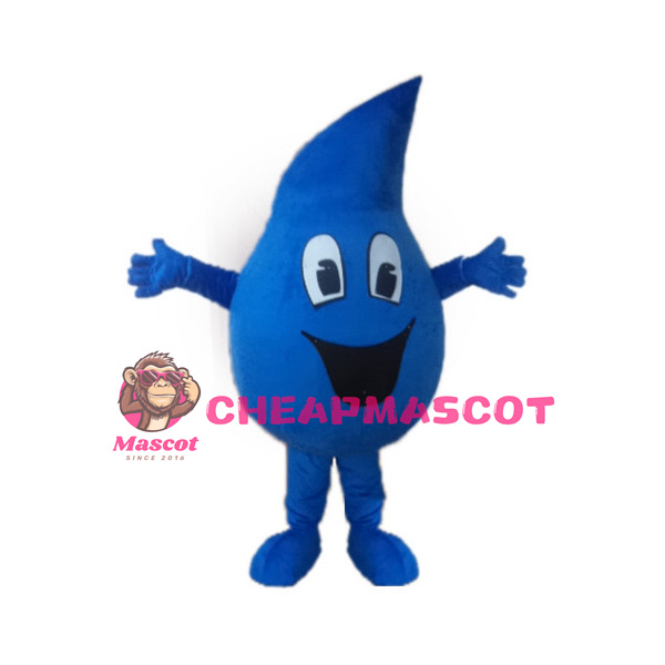 Adult Cartoon Blue Water Drop Lightweight Mascot Costume