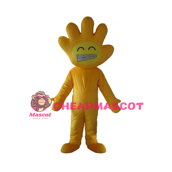 Cartoon Yellow Palm Man Mascot Costume