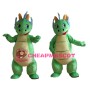 Lovely Green Chinese Dragon Lightweight Mascot Costume For Adult