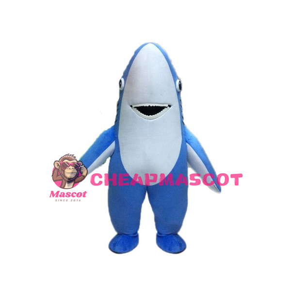 Blue Shark Mascot Adult Costume