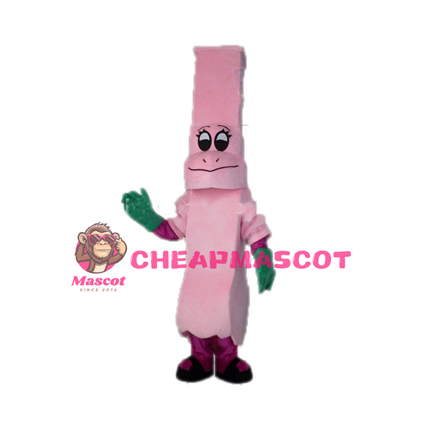 Deluxe Cartoon Pink Spoon Mascot Adult Costume 