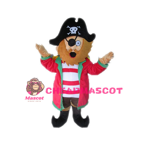 Surprised Captain Pirate Mascot Costume 