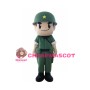Green Soldier Mascot Costume