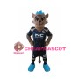 Football Cheetah Mascot Adult Costume