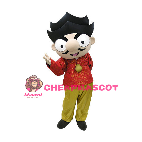 Adult Cartoon Ancient Chinese Man Mascot Costume