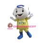 Smiling Cartoon Telemarketer Boy Mascot Adult Costume