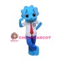 Student  Blue Triceratops Mascot Adult Costume