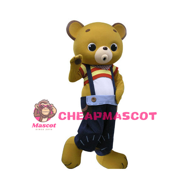 Lazy Curucuru the Brown Bear Boy Mascot Costume