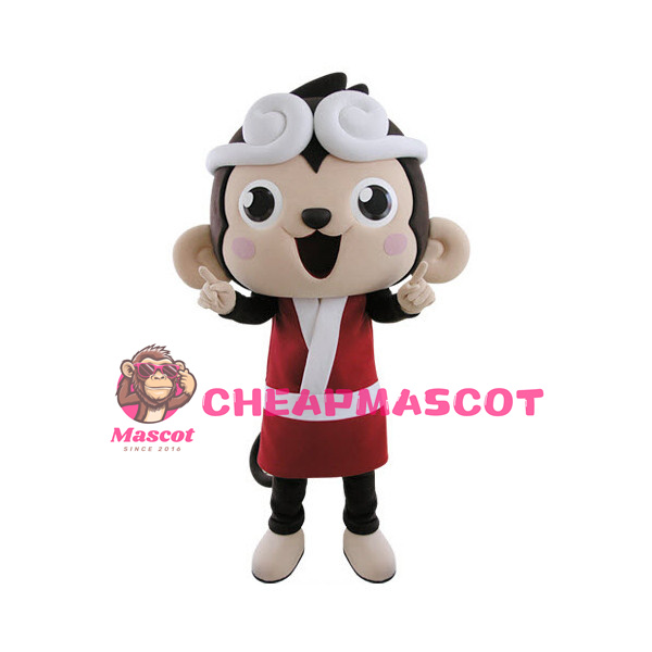 Cute Monkey King Cartoon Mascot Adult Costume