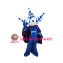 Adult Blue Pine Leaf Boy Cartoon Mascot Costume