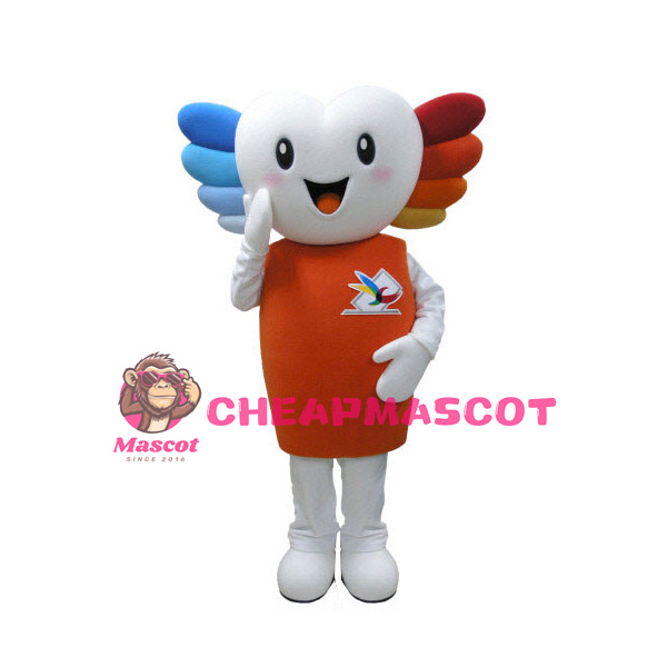 Colored Hair Snowman Mascot Adult Costume