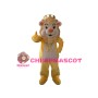 Cartoon Yellow King Lion Mascot Costume