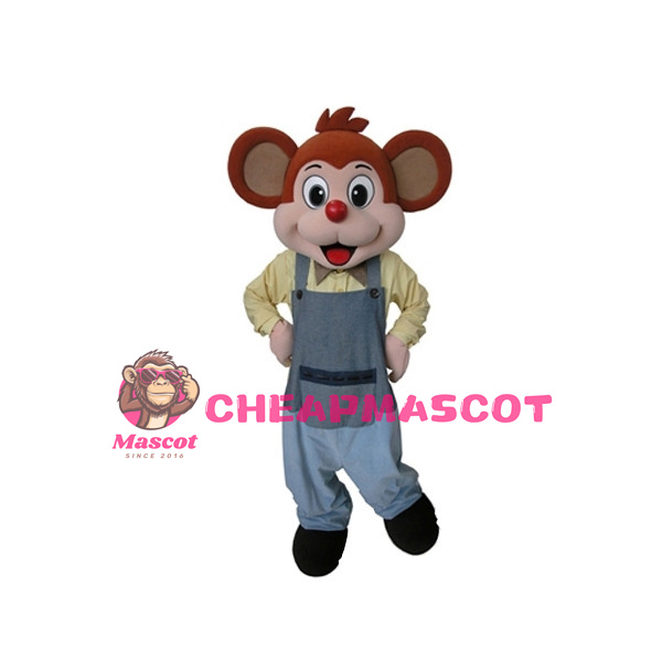 Cute Cartoon Red Little Monkey Mascot Adult Costume