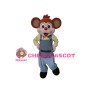 Cute Cartoon Red Little Monkey Mascot Adult Costume