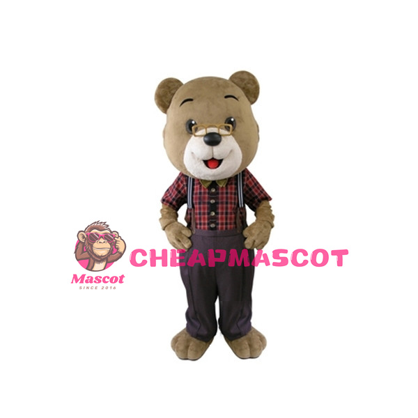 Mr. Brown Bear Mascot Adult Costume
