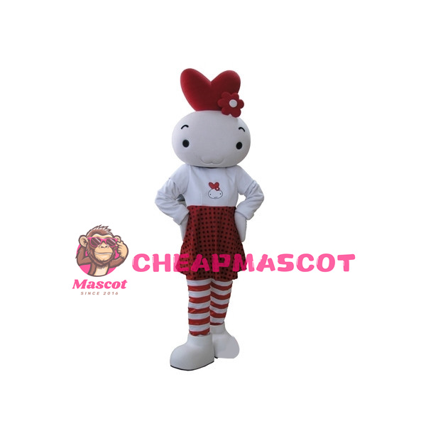 Cute Cartoon Rabbit Mascot Adult Costume