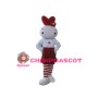 Cute Cartoon Rabbit Mascot Adult Costume