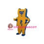 Cartoon Blue & Yellow Bear Mascot Adult Costume
