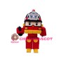 Adult Cartoon Roy the Red Fire Truck Mascot Adult Costume