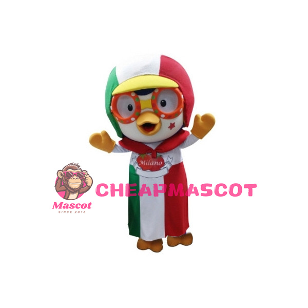 Adventurous Pororo the Little Penguin Mascot Adult Costume