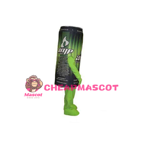 Deluxe Amp Energy Drink Can Mascot Adult Costume