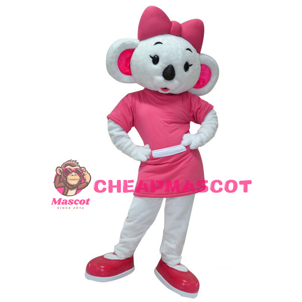 Pretty White Koala Girl Mascot Costume