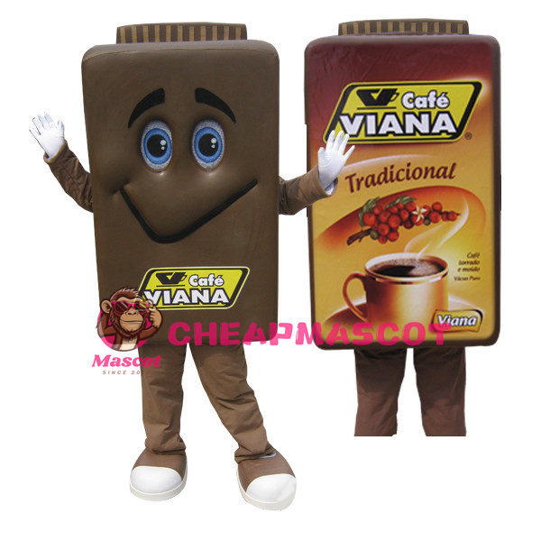 Lightweight Cartoon Coffee Box Mascot Costume