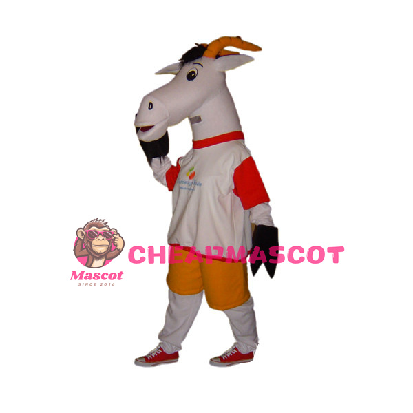 White Sheep With Long Face Mascot Adult Costume