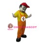 Boy In Red Hat Mascot Adult Costume