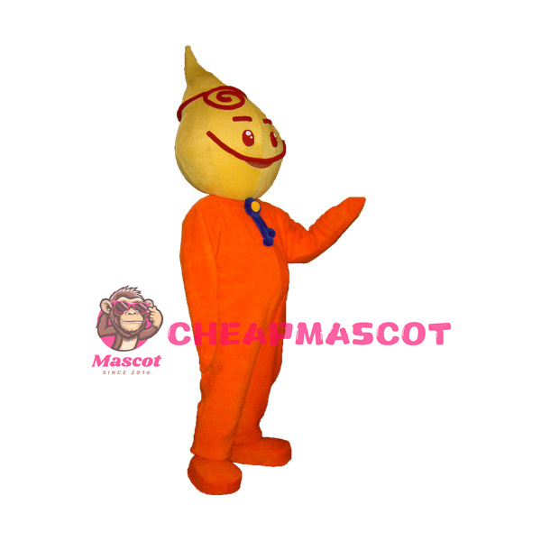 Yellow Water Drop Cartoon Mascot Adult Costume