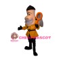 Big Nose Boy Holding Flutter Net Mascot Costume