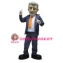 Smiling Businessman Mascot Costume