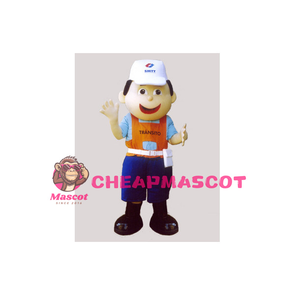 Friendly Customs Trainee Mascot Adult Costume