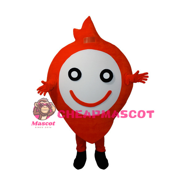 Cartoon Red Positioning Sign Mascot Adult Costume