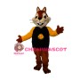 Smiling Red Squirrel Mascot Animal Fancy Dress Costume