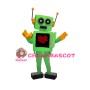 Green Robot Mascot Adult Costume 