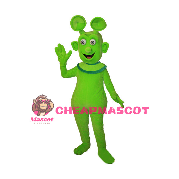 Green Tentacle Monster Mascot Adult Costume 