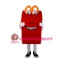 Cartoon Red Box Mascot Adult Costume 