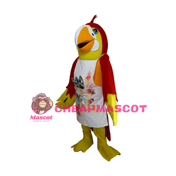 Red & Yellow Parrot Bird Mascot Adult Costume 