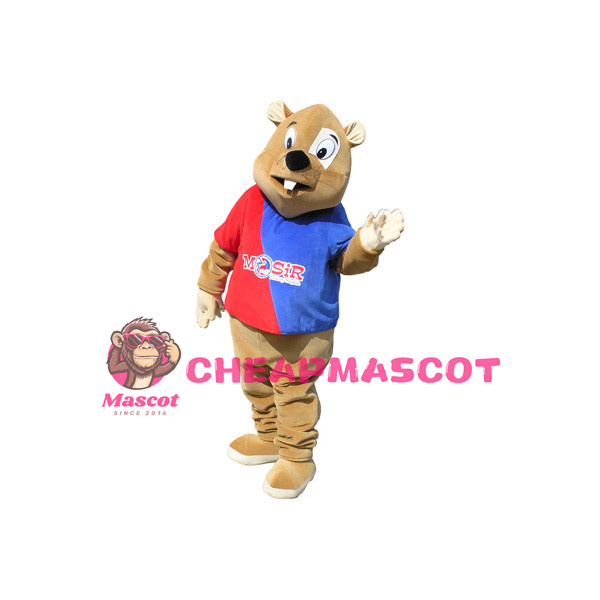 Brown Mouse Mascot Adult Costume