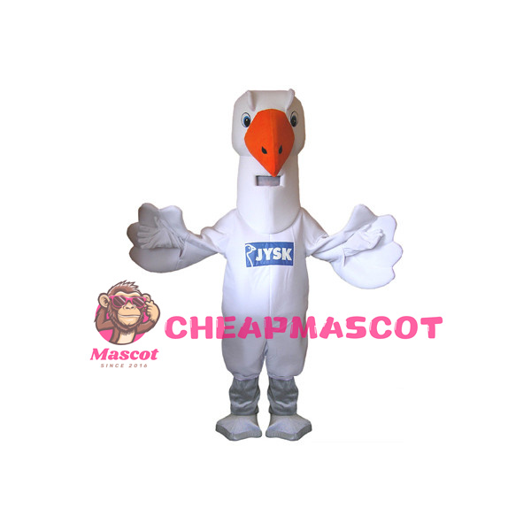 Big White Pigeon Mascot Adult Costume