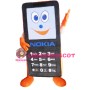 Giant Black Mobile Phone Mascot Adult Costume